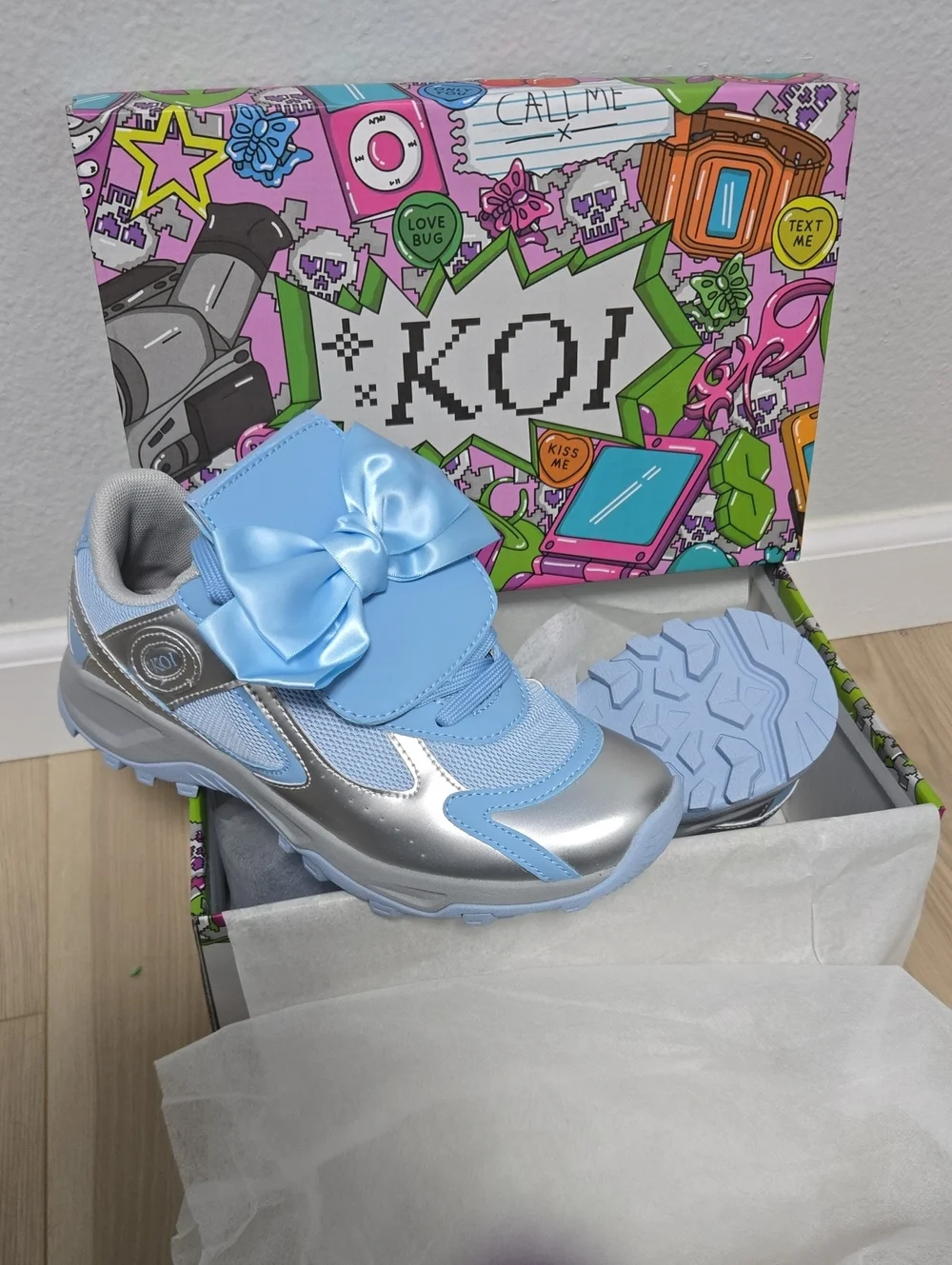 Koi Brand - Soft Whispers Sporty Trainers - Baby Blue